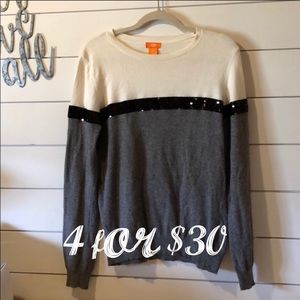 Joe Fresh sequin accent sweater
